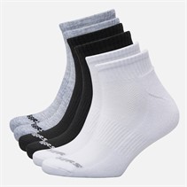 SKECHERS Chaussettes courtes six paires Blanc/Noir/Gris