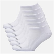 SKECHERS Six paires de chaussettes invisibles White Traditional