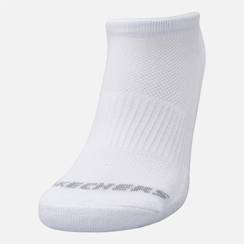 SKECHERS Six paires de chaussettes invisibles White Traditional