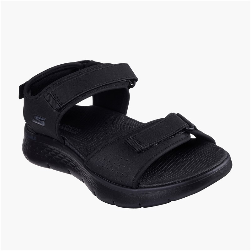 SKECHERS Homme Go Walk Sandales Flex Noir