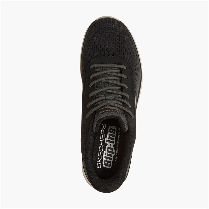 SKECHERS Baskets de piste Homme Olive