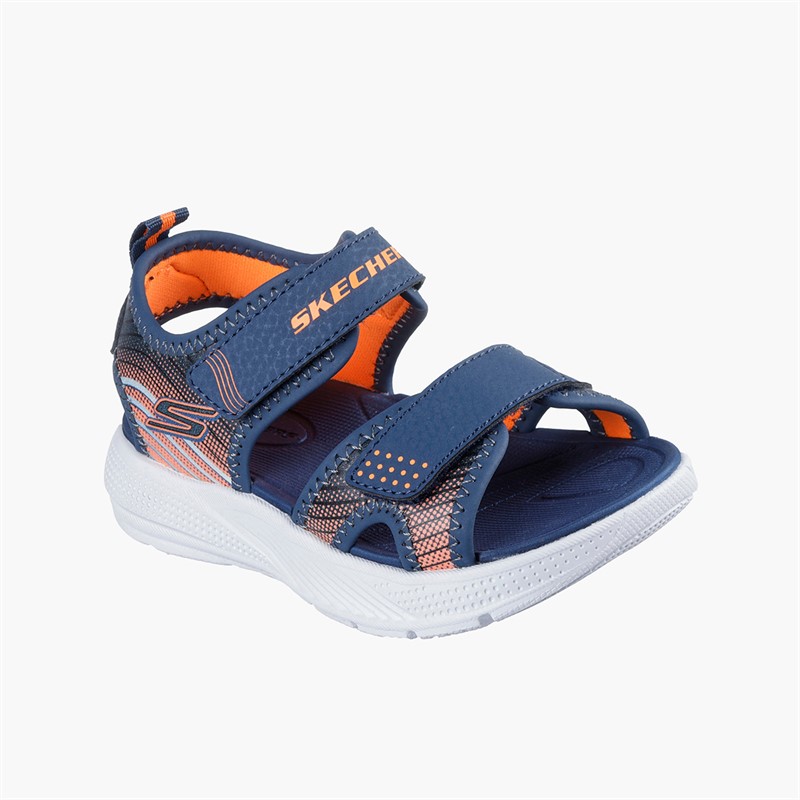 SKECHERS Sandales Microspec-Splash Garçon Navy