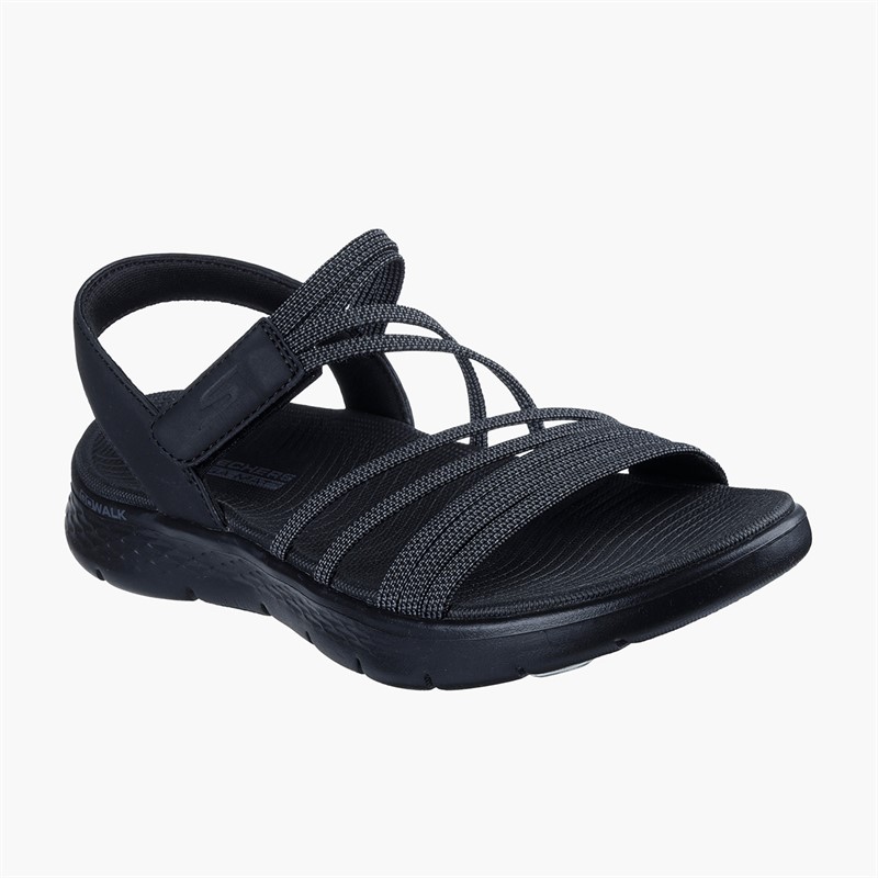 SKECHERS Sandales Go Walk Flex Femme Noir