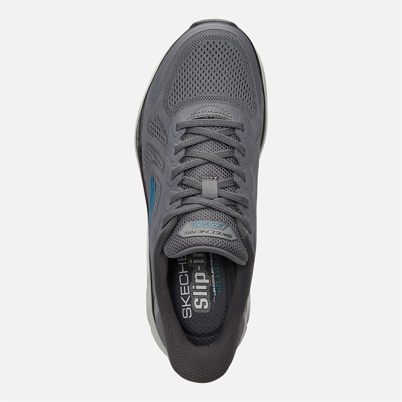 SKECHERS Mens Slip-Ins Relaxed Fit Equilizer 6.0 Durran Trainers Charcoal/Blue