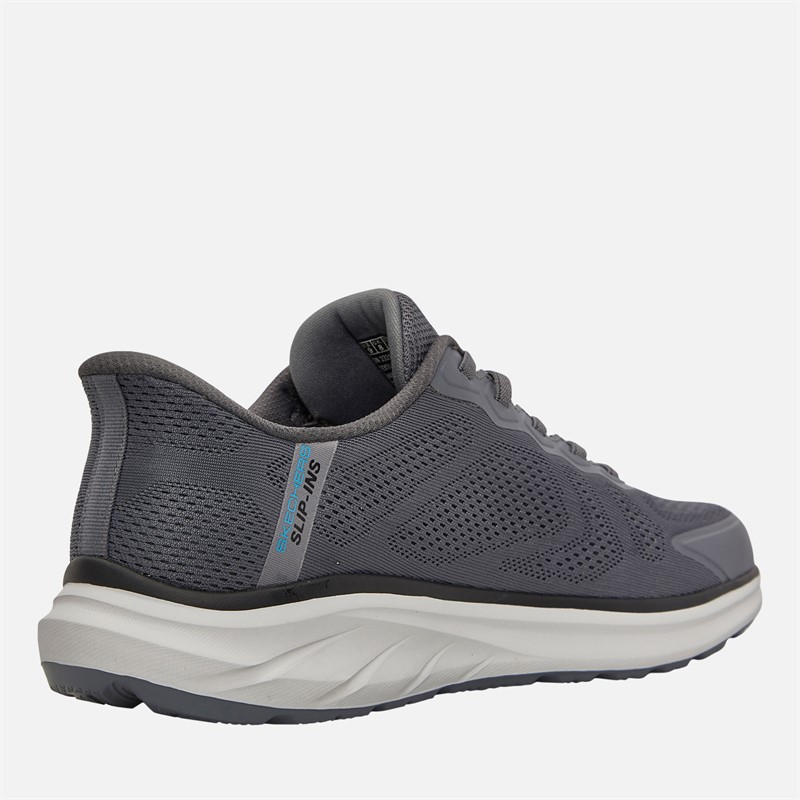 SKECHERS Mens Slip-Ins Relaxed Fit Equilizer 6.0 Durran Trainers Charcoal/Blue