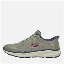 SKECHERS Mens Slip-Ins Relaxed Fit Equilizer 6.0 Durran Trainers Green/Multi