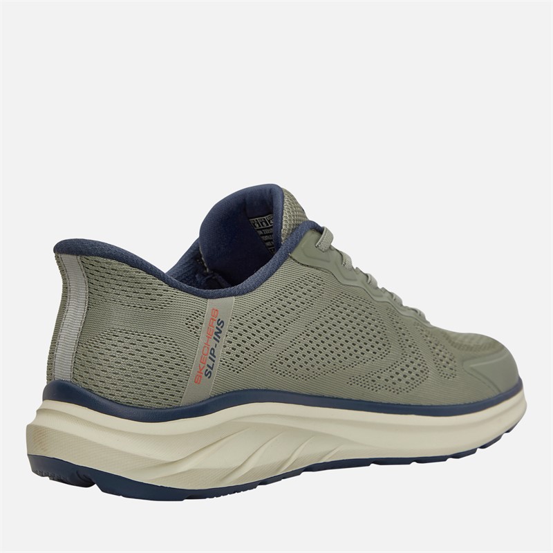SKECHERS Mens Slip-Ins Relaxed Fit Equilizer 6.0 Durran Trainers Green/Multi