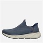 SKECHERS Mens Slip-Ins Relaxed Fit Edgeride Commissioner Trainers Navy/Orange