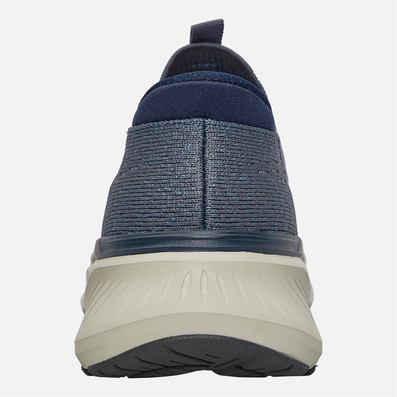 SKECHERS Mens Slip-Ins Relaxed Fit Edgeride Commissioner Trainers Navy/Orange