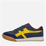 SKECHERS Mens Zinger Manzanilla Totale Trainers Navy/Yellow