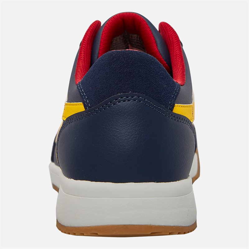SKECHERS Mens Zinger Manzanilla Totale Trainers Navy/Yellow
