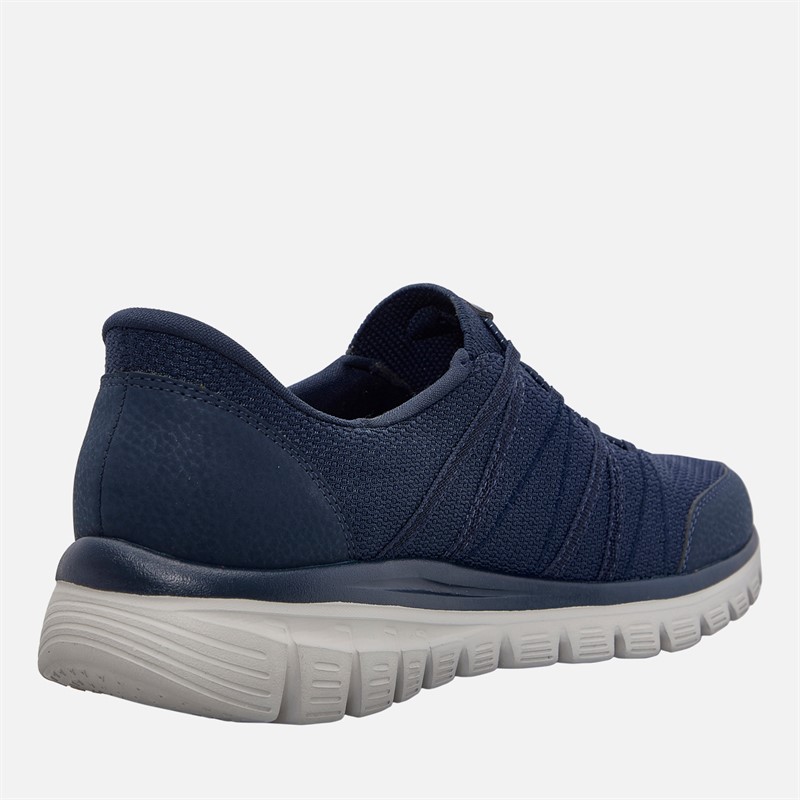 SKECHERS Womens Slip-Ins Graceful Trainers Navy