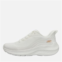 SKECHERS Womens Bobs Sport Squad Waves Still Trainers White/White