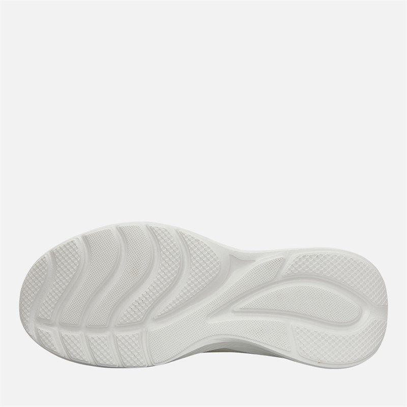 SKECHERS Womens Bobs Sport Squad Waves Still Trainers White/White