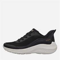 SKECHERS Womens Skechers Bobs Sport Squad Waves Still Trainers Black/White