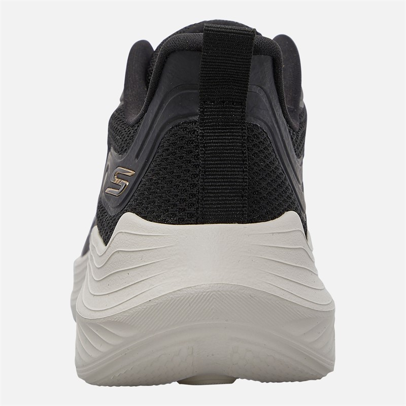 SKECHERS Womens Skechers Bobs Sport Squad Waves Still Trainers Black/White
