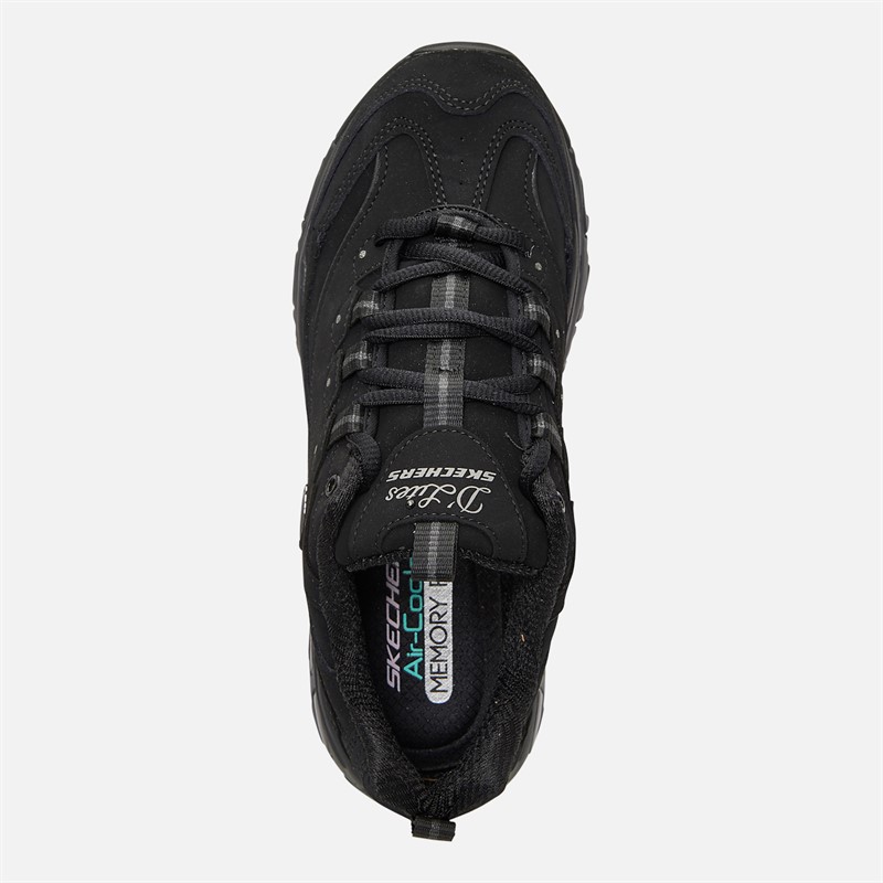 SKECHERS Womens D'Lites Play On Trainers Black