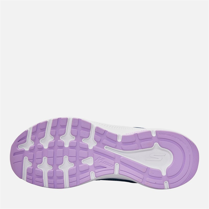 SKECHERS Womens Go Run Consistent Trainers Blue/Purple