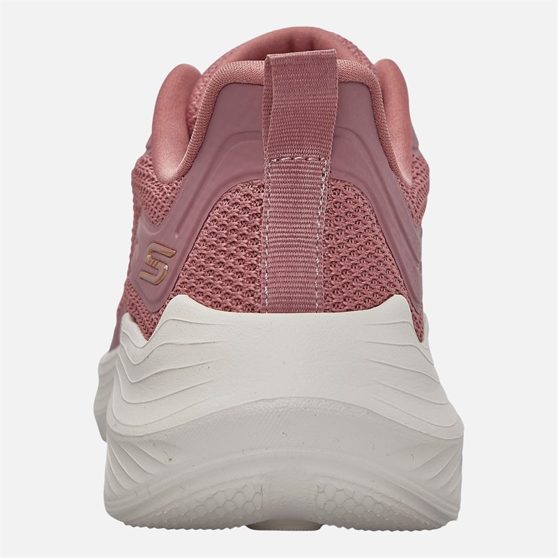 SKECHERS Womens Skechers Bobs Sport Squad Waves Still Trainers Rose/White