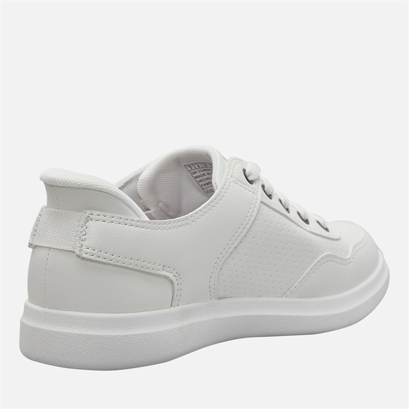 SKECHERS Womens Slip-Ins Bobs D'Vine So Flatte Trainers White/White