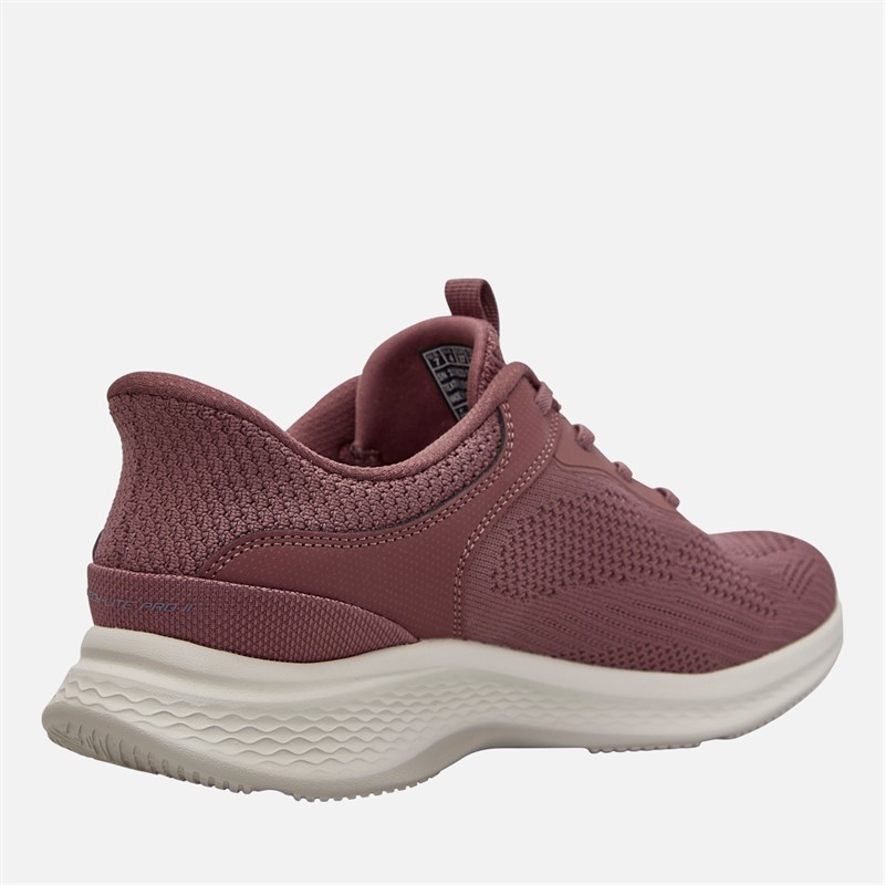 SKECHERS Womens Slip-Ins Skech-Lite Pro 2.0 Smooth Current Trainers Dark Mauve