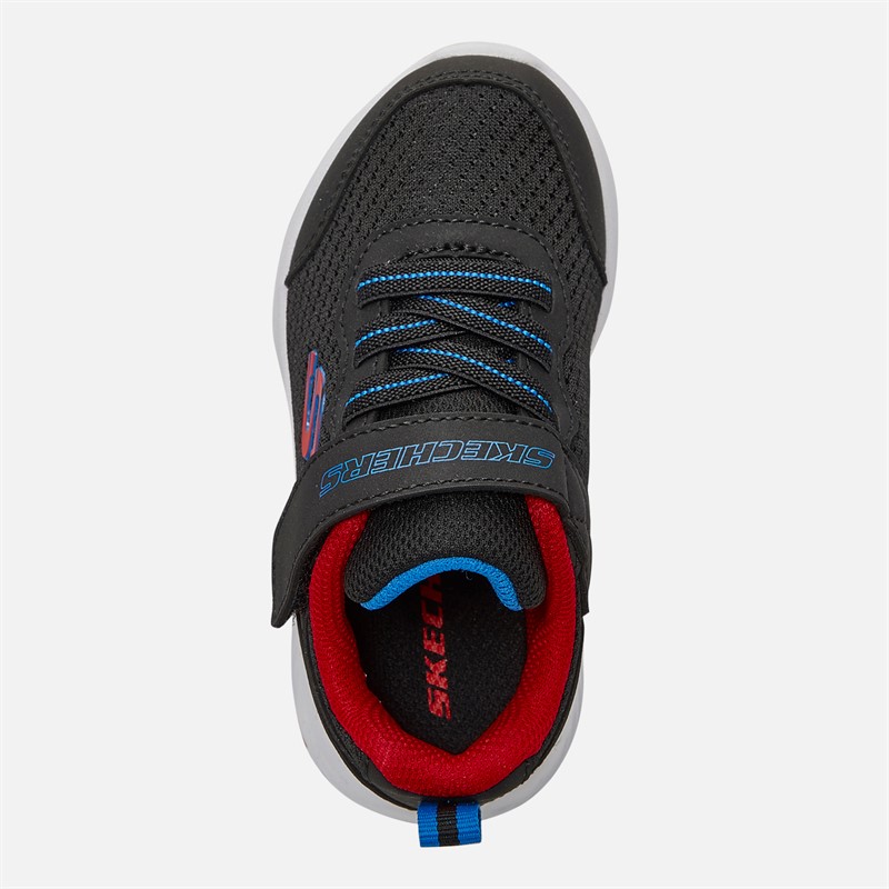 SKECHERS Infant Boys Bounder Techrox Trainers Black/White