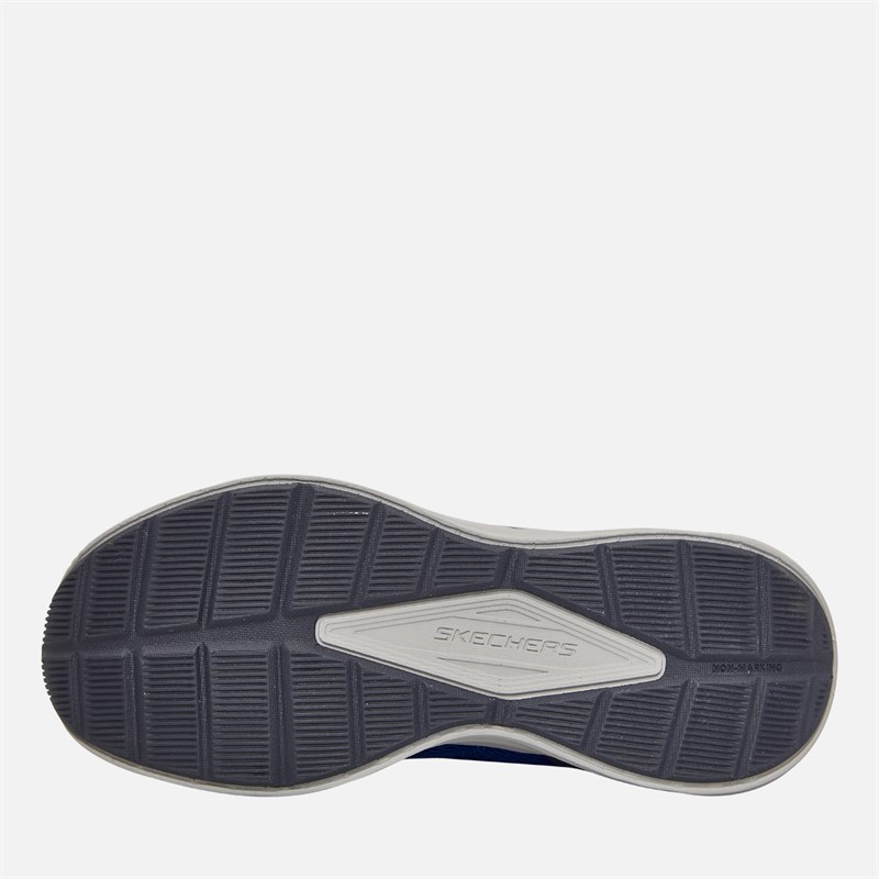 SKECHERS Boys Microspec Tread Cybrex Trainers Blue/Navy