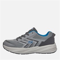 SKECHERS Boys Microspec Tread Cybrex Trainers Grey/Blue