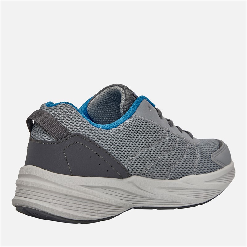 SKECHERS Boys Microspec Tread Cybrex Trainers Grey/Blue