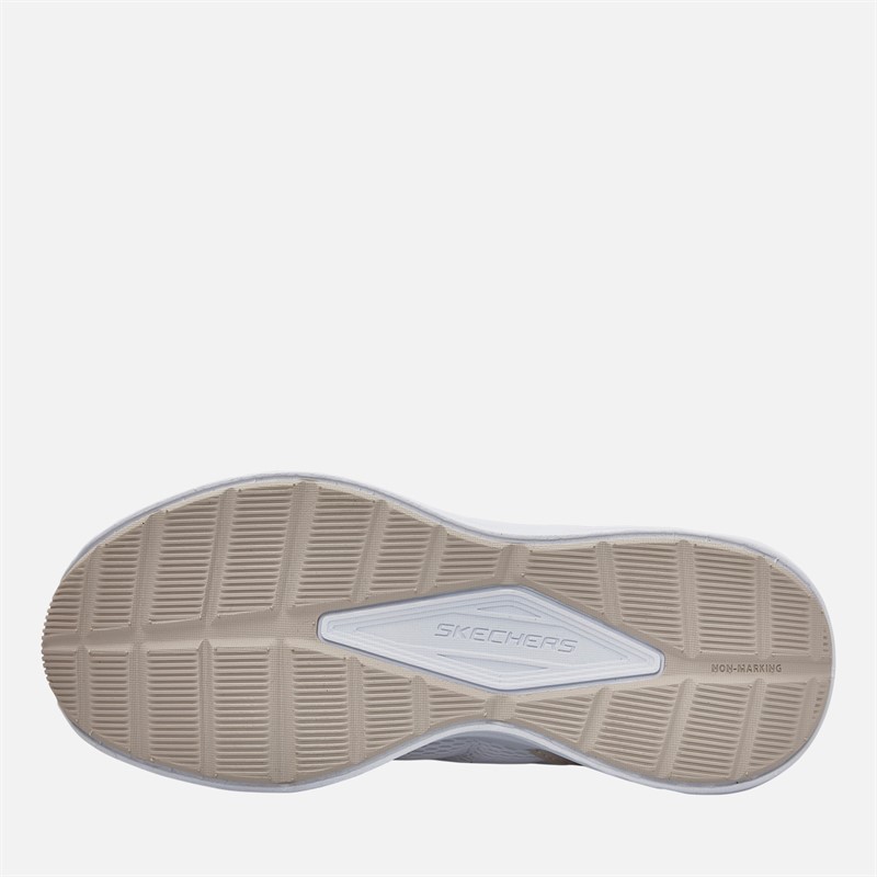 SKECHERS Girls Microspec Tread Extraordinary Ease Trainers Natural/Light Pink