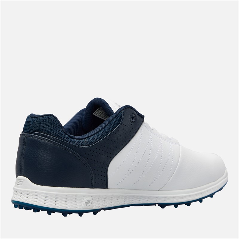 SKECHERS Mens Go Golf Pivot Water-Resistant Golf Shoes White/Navy