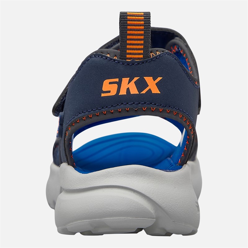 SKECHERS Boys Razor Splash Aqua Buddies Sandals Navy/Blue