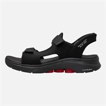SKECHERS Mens Go Walk 7 Sandal Ken Sandals Black/Red