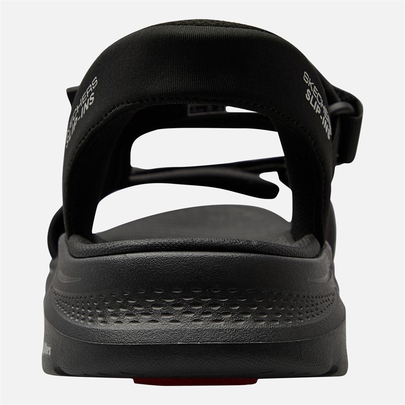 SKECHERS Mens Go Walk 7 Sandal Ken Sandals Black/Red