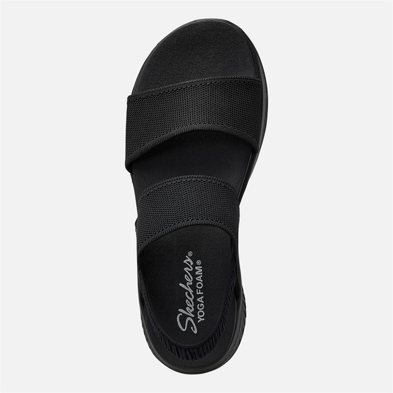 SKECHERS Womens Ultra Flex 3.0 Basics Rule Sandals Black