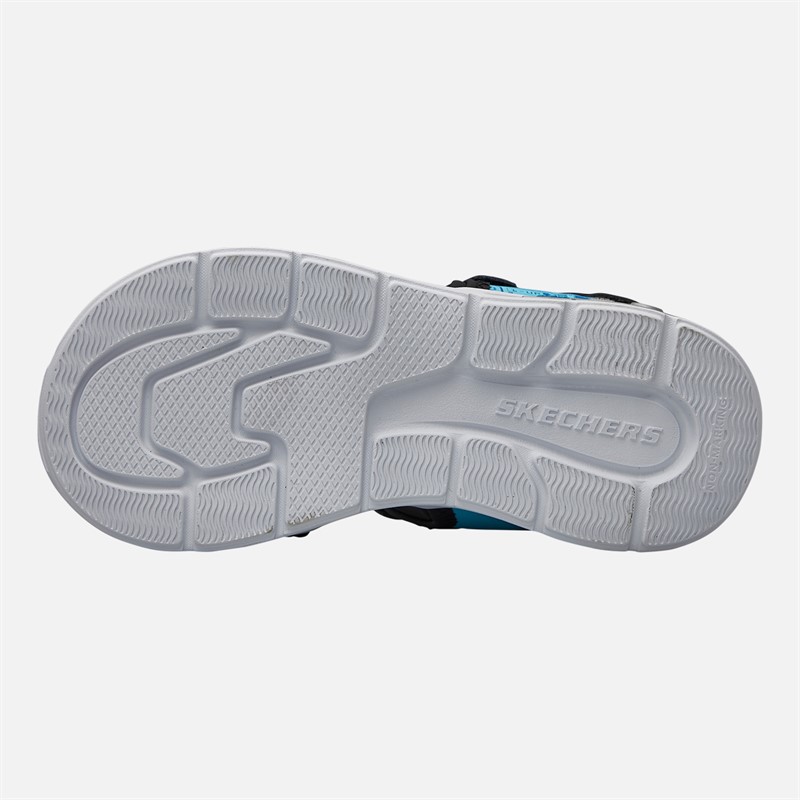 SKECHERS Boys Power Splash Sandals Black Metallic