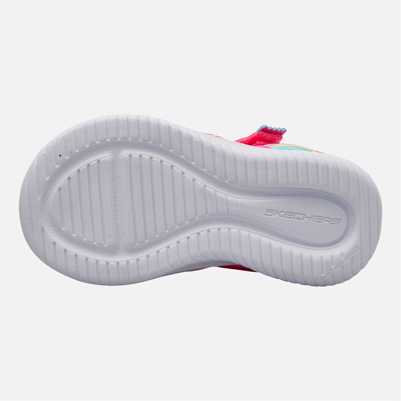 SKECHERS Infant Girls Jumpsters Sprinkle Wonder Sandals Hot Pink