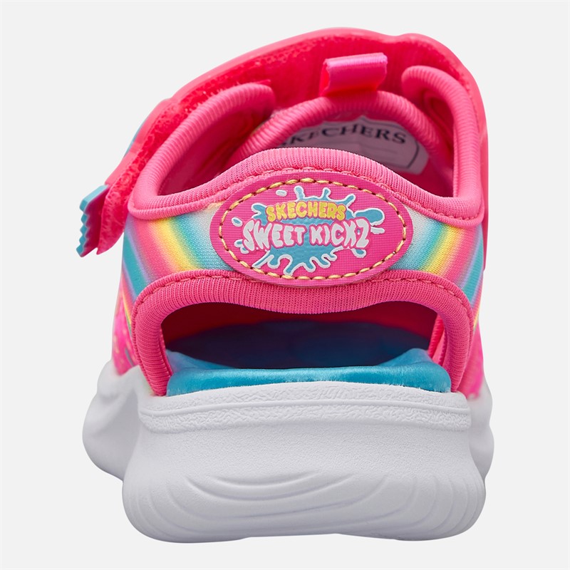 SKECHERS Infant Girls Jumpsters Sprinkle Wonder Sandals Hot Pink