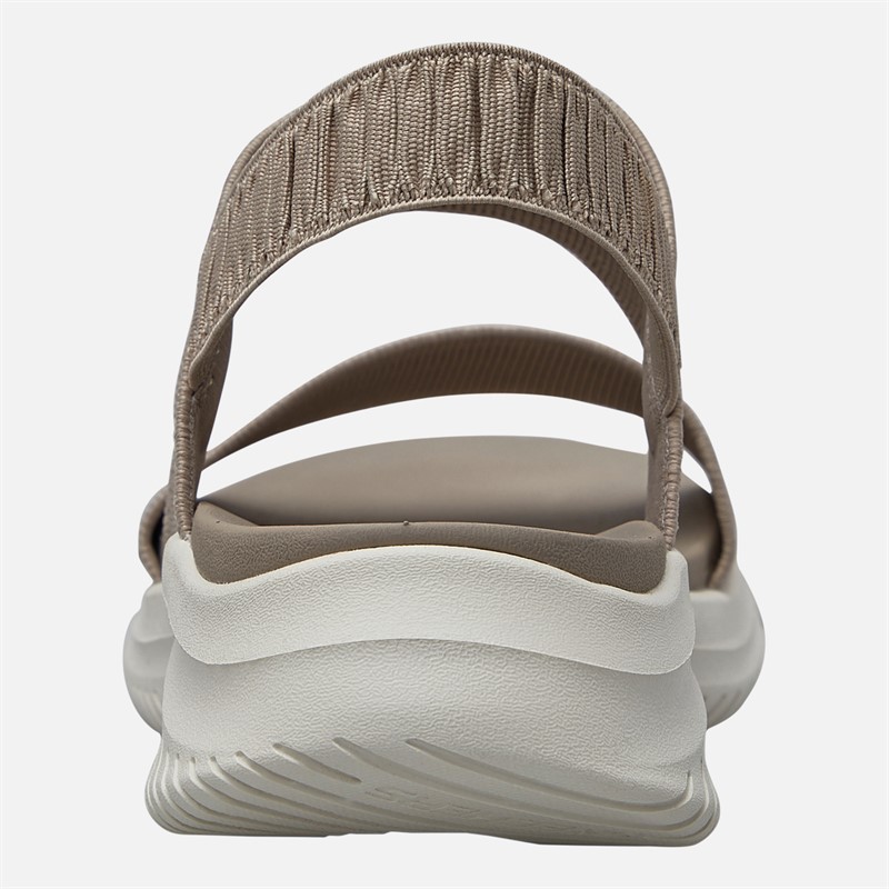SKECHERS Womens Ultra Flex 3.0 Basics Rule Sandals Taupe