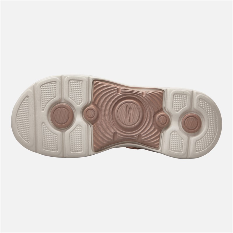 SKECHERS Womens Go Walk Arch Fit 2.0 Slip Ins Sandals Blush Pink