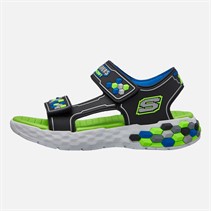 SKECHERS Boys Mega Splash 2.0 Cuboshore Sandals Black/Lime