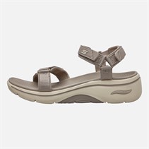 SKECHERS Womens Go Walk Arch Fit 2.0 Exhilarate Sandals Taupe