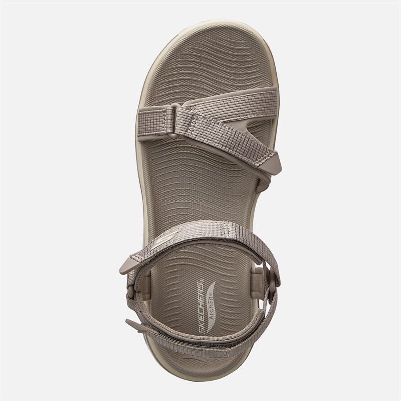 SKECHERS Womens Go Walk Arch Fit 2.0 Exhilarate Sandals Taupe