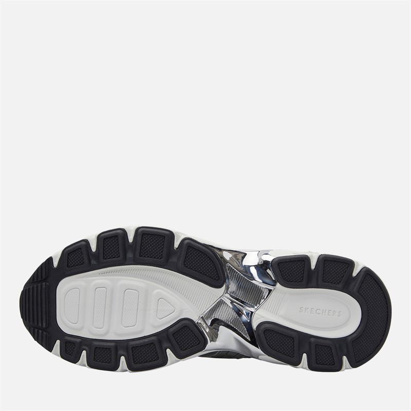 SKECHERS Mens Shadow Stellar 90 Trainers Silver