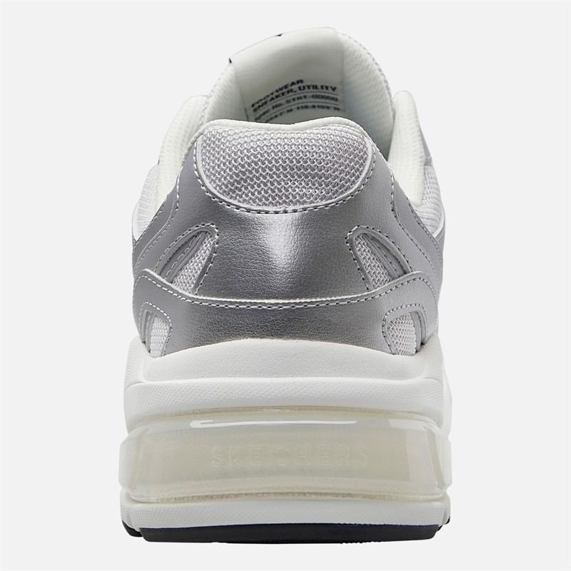 SKECHERS Mens Shadow Stellar 90 Trainers Silver
