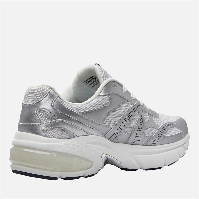 SKECHERS Mens Shadow Stellar 90 Trainers Silver