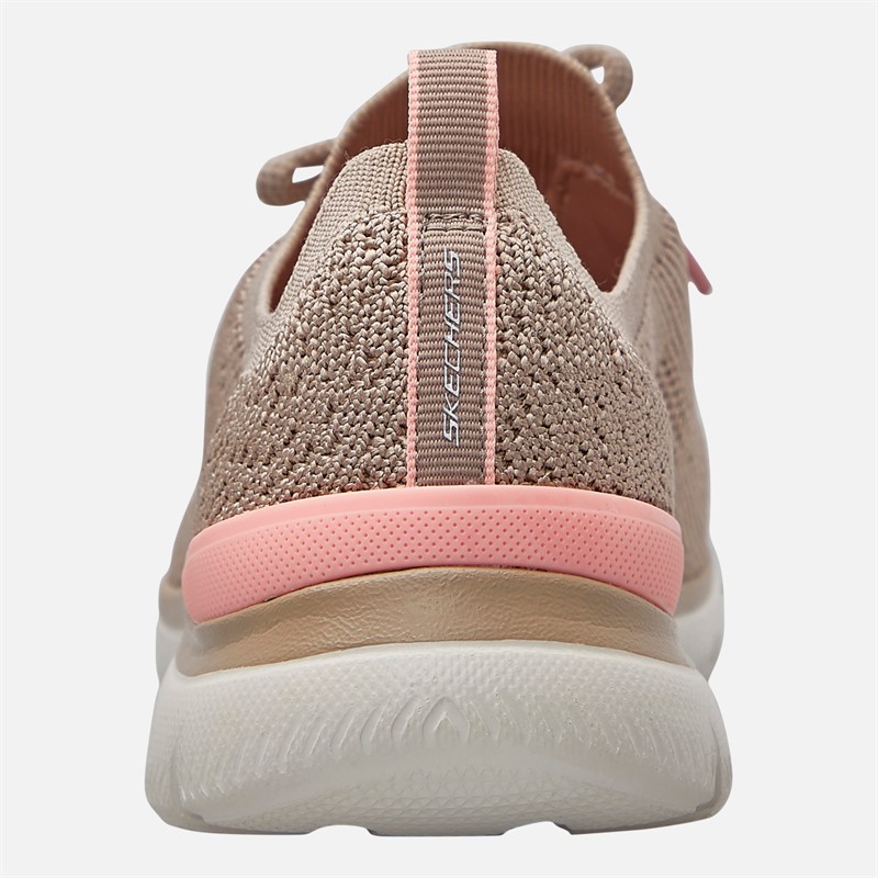 SKECHERS Womens Summits Sneak Peek Trainers Taupe/Pink