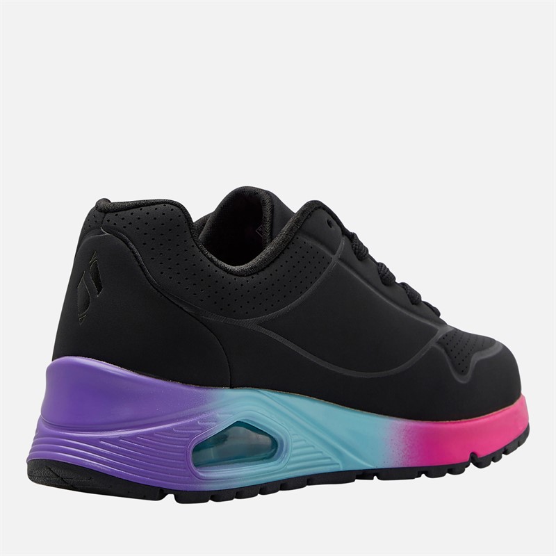SKECHERS Girls Uno Gen1 Skech-Air Trainers Black/Multi