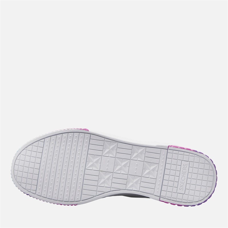 SKECHERS Girls Jade Trainers White/Multi