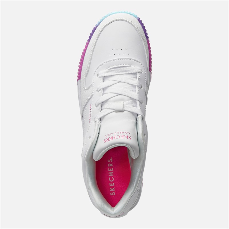 SKECHERS Girls Jade Trainers White/Multi